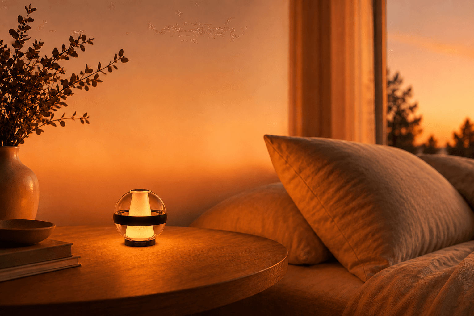 Ruhiger Abendmoment mit Pantona in warmem Licht