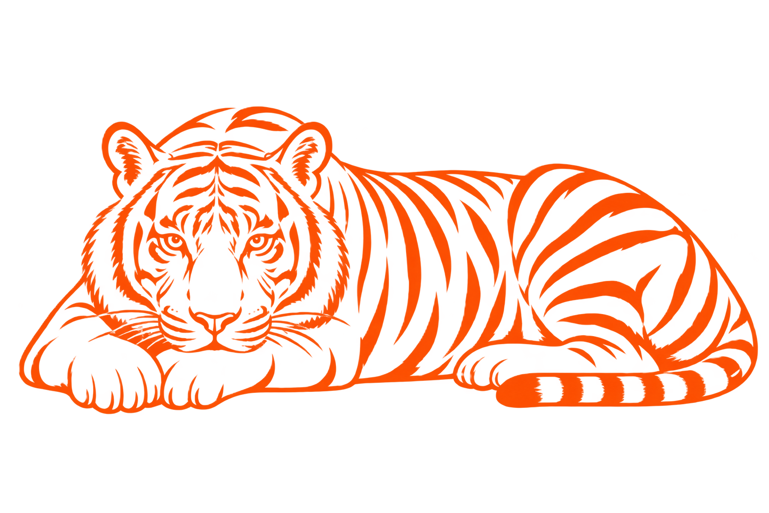 Ruhender Pantona Tiger